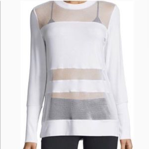 Alo Mesh Panel Tunic Top
